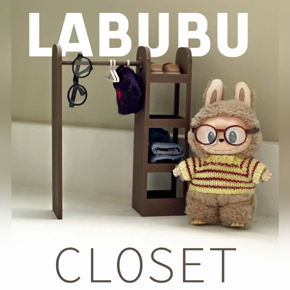 Labub... Closet Size Large – Miniature Wardrobe for Your Labu's.